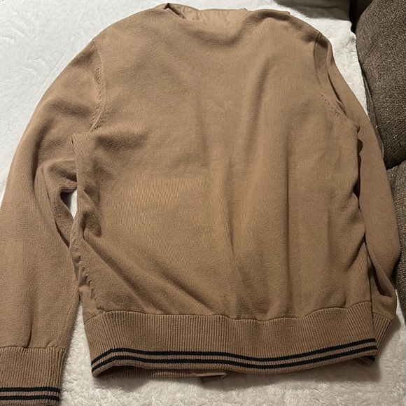 BNWOT Men's Tan Sweater Jacket by Banana Republic.. No Longer Sold in Stores - Picture 11 of 12